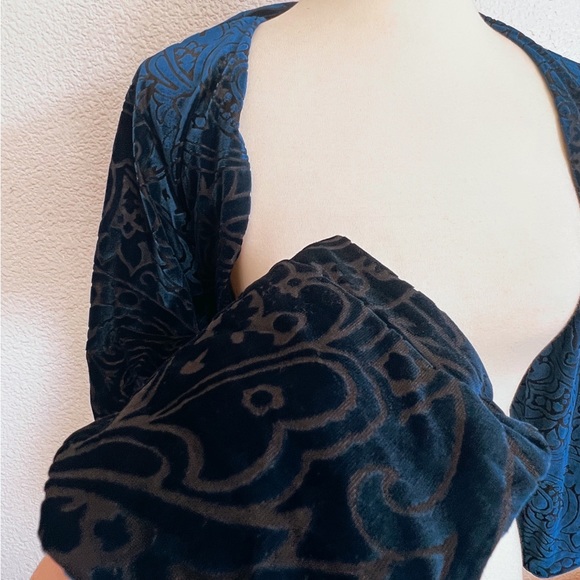 Blue Velvet Bolero - Picture 1 of 5